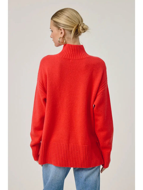 Caserta Cashmere Sweater Pullover in Red