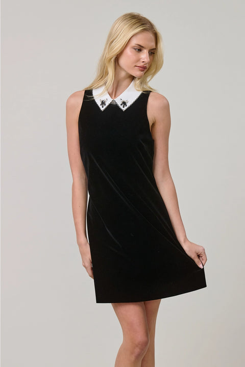 The Bijou Velvet Mini Dress
