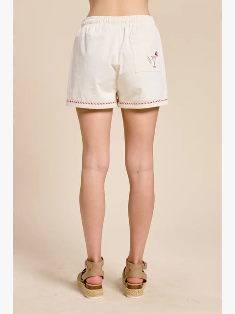 Capri Notte Embroidered Shorts