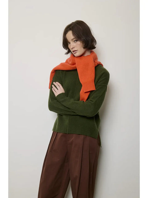 Jaine Cashmere Sweater Pullover in Pine