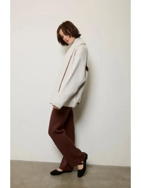Toucan Embroidered Shawl Cardigan