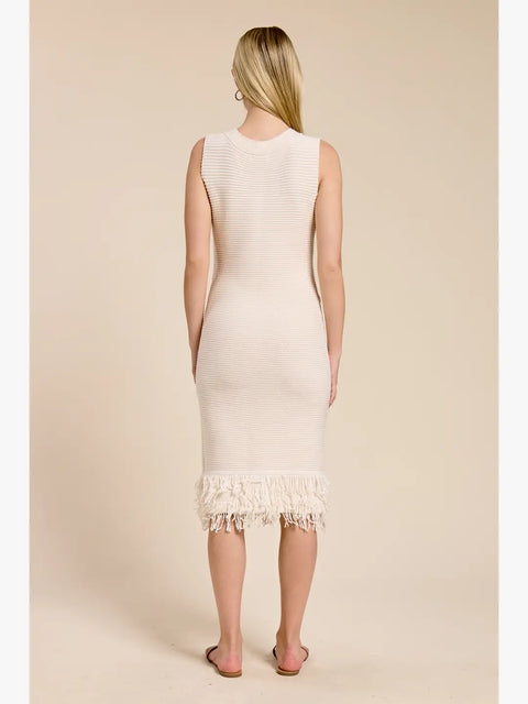 Sandy Shell Sweater Midi Dress