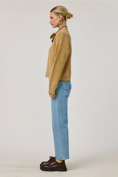 Sienna Bow Sweater Button-down Cardigan
