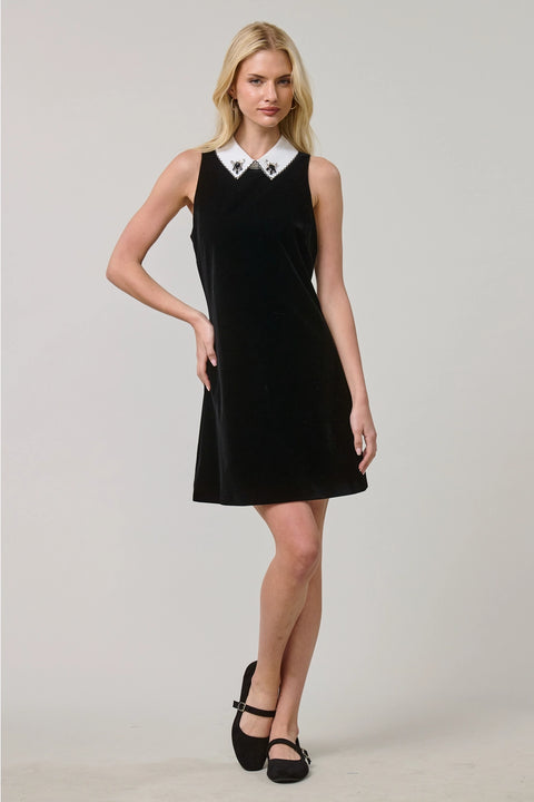 The Bijou Velvet Mini Dress