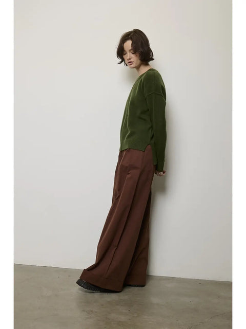 Jaine Cashmere Sweater Pullover in Pine