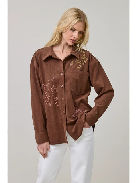 Trail Sketch Corduroy Shirts