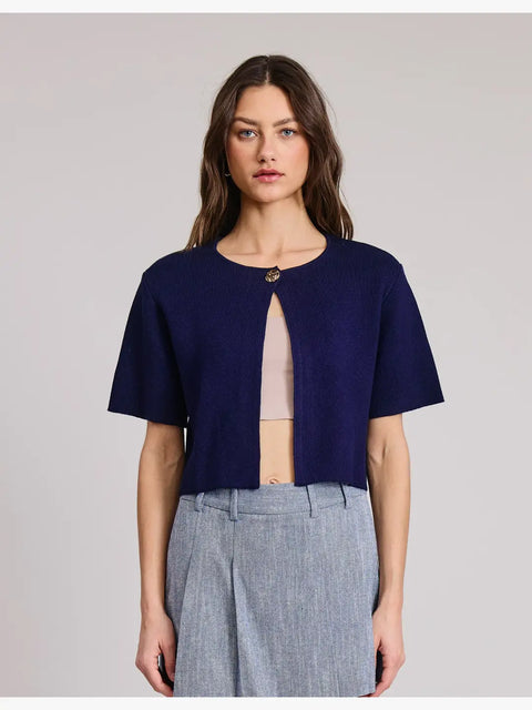 Angela Sweater Cardigan in Navy