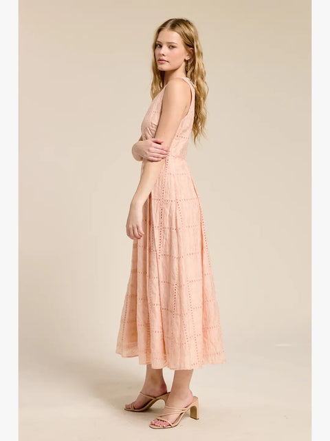 Daydream Eyelet Midi dress