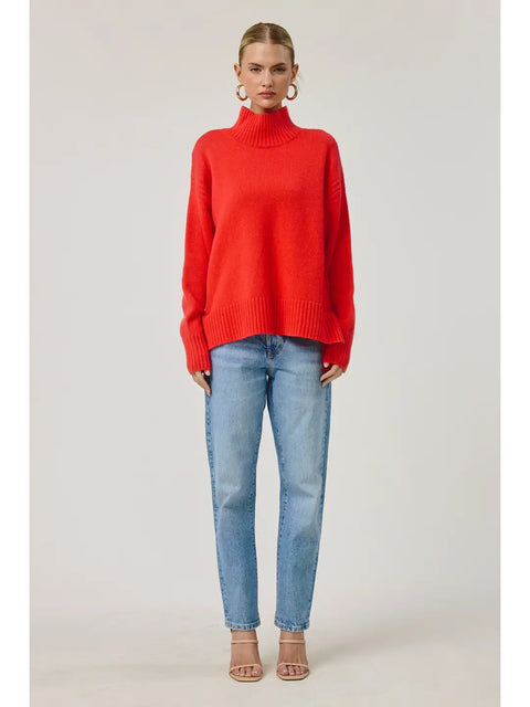 Caserta Cashmere Sweater Pullover in Red