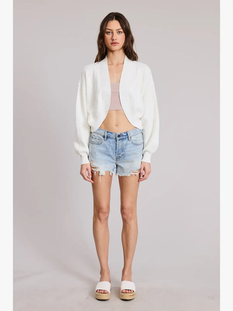 Angie Sweater Cardigan in White