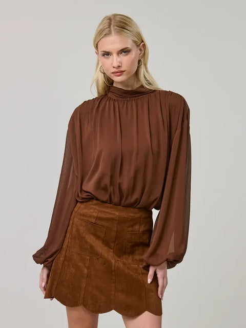 Sienna Whisper Blouse Bodysuit