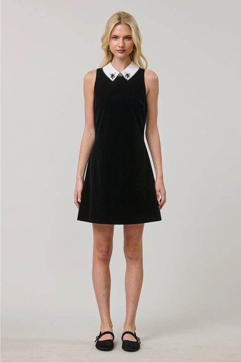 The Bijou Velvet Mini Dress