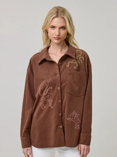 Trail Sketch Corduroy Shirts