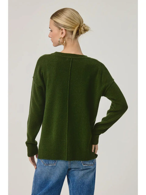 Jaine Cashmere Sweater Pullover in Pine