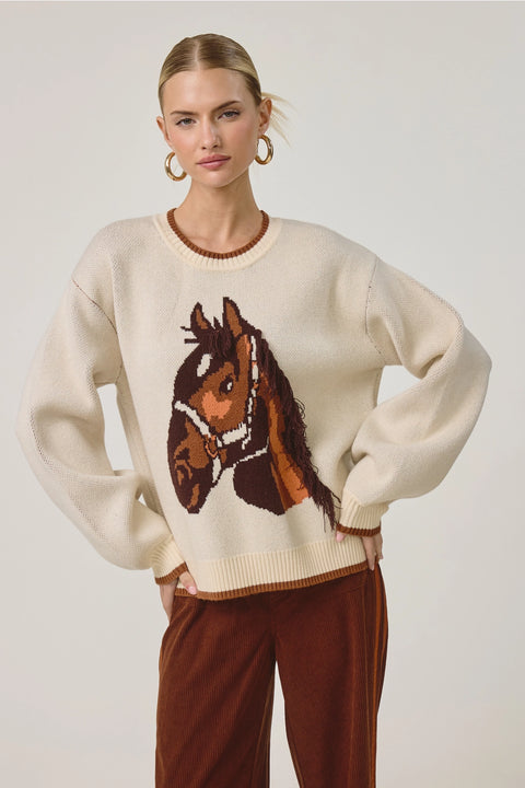 Equestrian Spirit Sweater Pullover