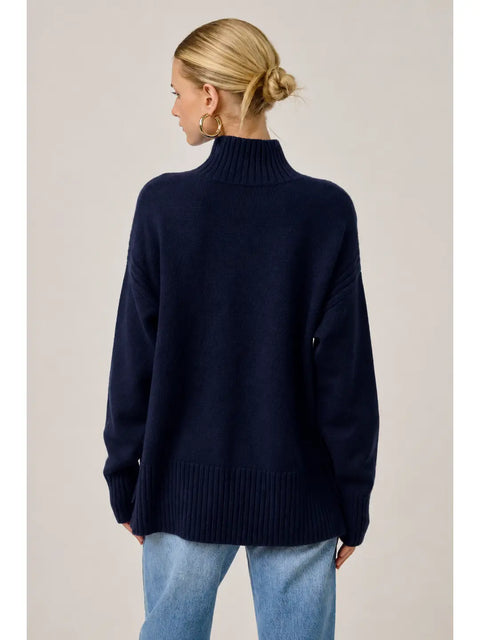 Caserta Cashmere Sweater Pullover in Midnight