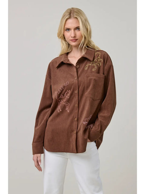 Trail Sketch Corduroy Shirts