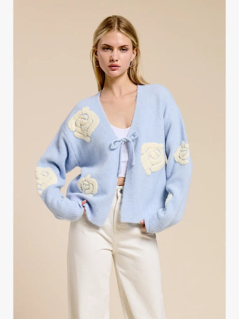 Bleu Rose Sweater Cardigan Cardigan