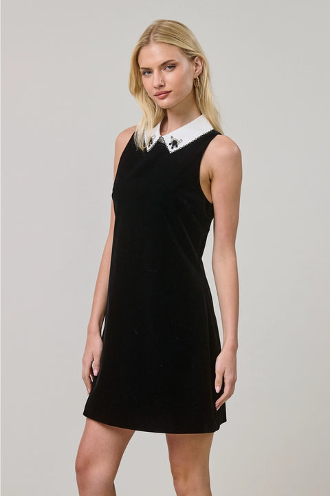 The Bijou Velvet Mini Dress
