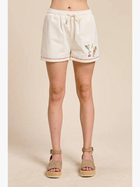 Capri Notte Embroidered Shorts