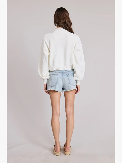 Angie Sweater Cardigan in White