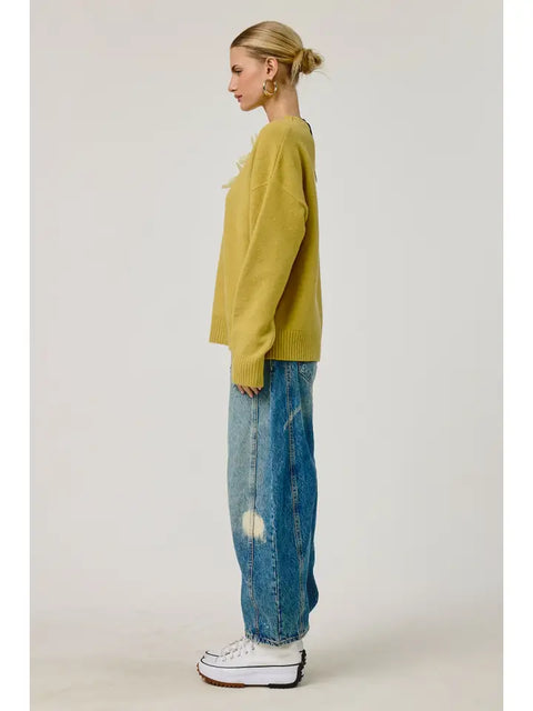 Bloom Appliqué Sweater Pullover