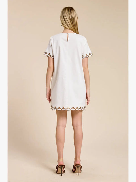 Atelier Scallop Embroidered Summer Dress
