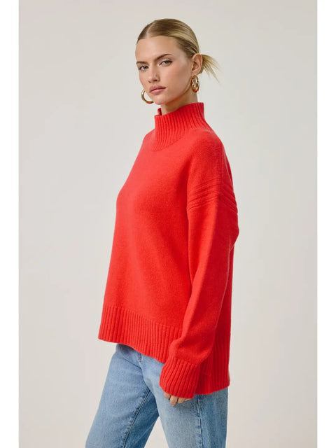 Caserta Cashmere Sweater Pullover in Red