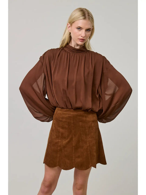 Sienna Whisper Blouse Bodysuit