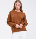 Jaine Cashmere Sweater Pullover in Fawny