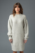 Toledo Sweater Dress in Heather Grey